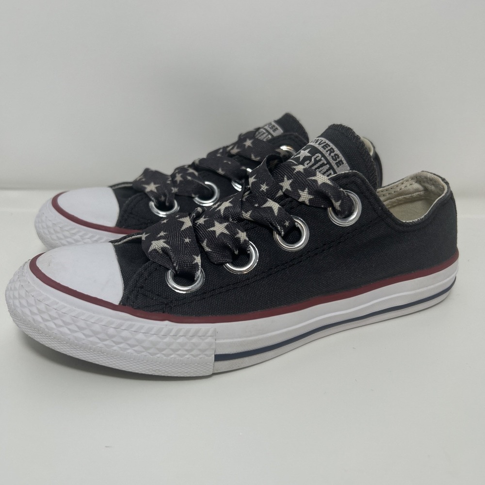 Converse‎ Kids' Chuck Taylor All Star Big Eyelet Ox  Sneakers Sz 1 Ribbon Lace